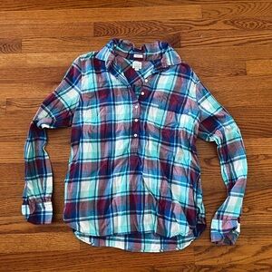 JCrew women’s plaid shirt